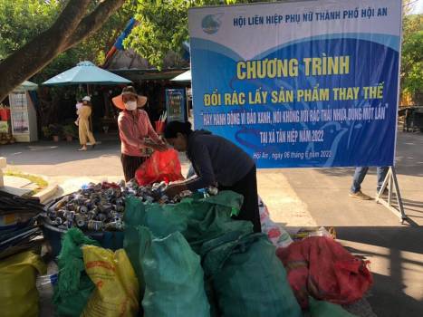 Bộ đôi chương trình kép: Phát động phong trào “Nói không với rác thải nhựa dùng 1 lần” và “Đổi rác lấy sản phầm thay thế- Hành động vì đảo xanh”, Hội An 2022