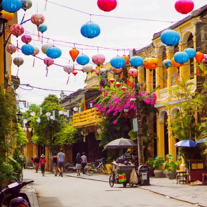 Hoi An residents on a street in Hoi An 720x720 jpg