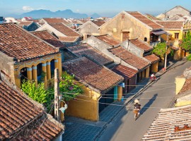 Hoi An Ancient Town Vietnam - view from flycam